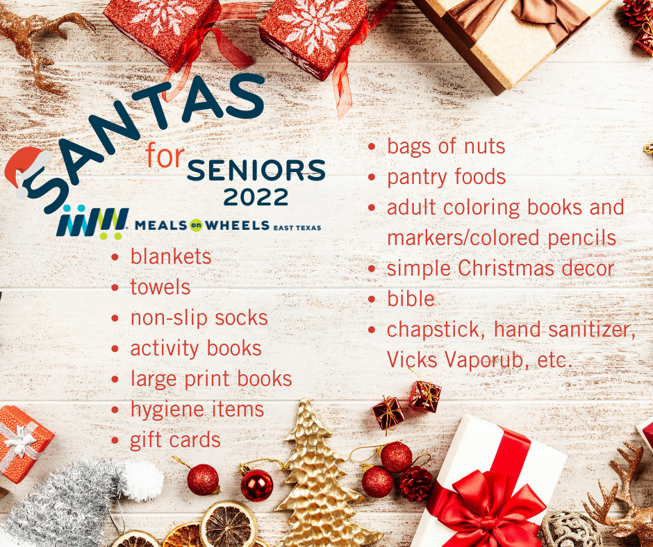 Santas for Seniors 2022 – MealsOnWheelsEastTexas
